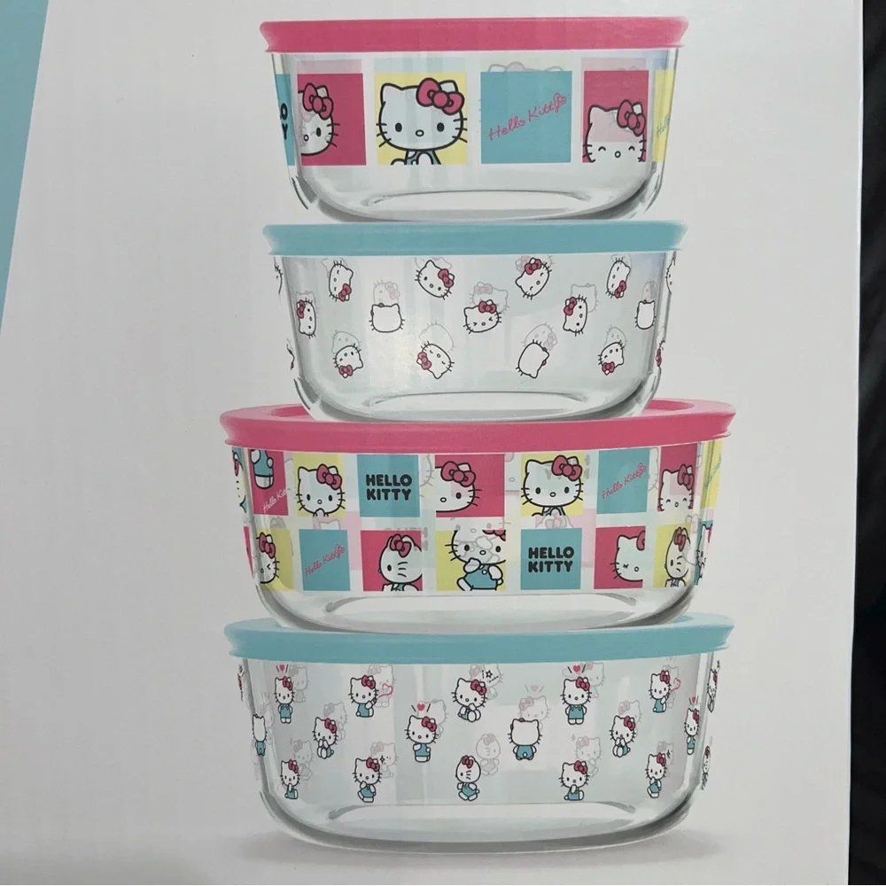 Hello Kitty decorated glass